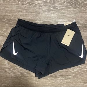 New Nike 2” Aeroswift Running Racing Shorts Black Men’s Size Medium